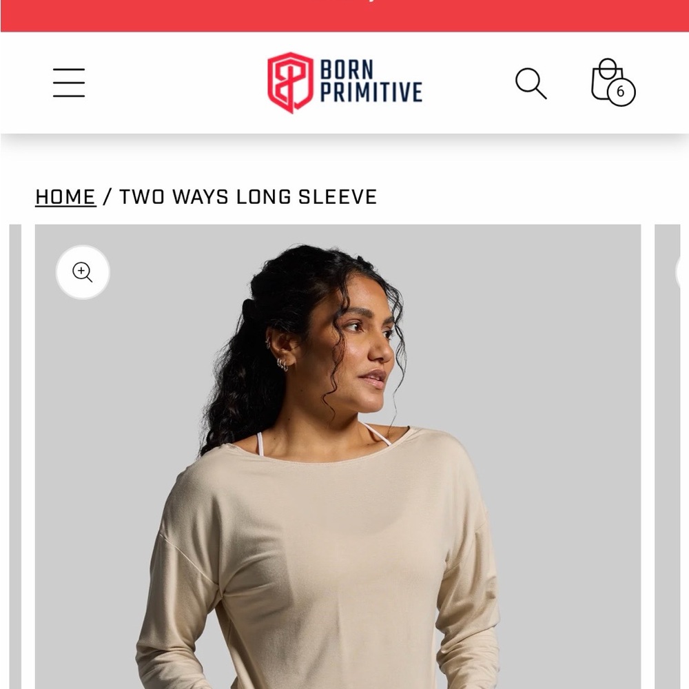 Born Primitive Beige Long Sleeve Shirt